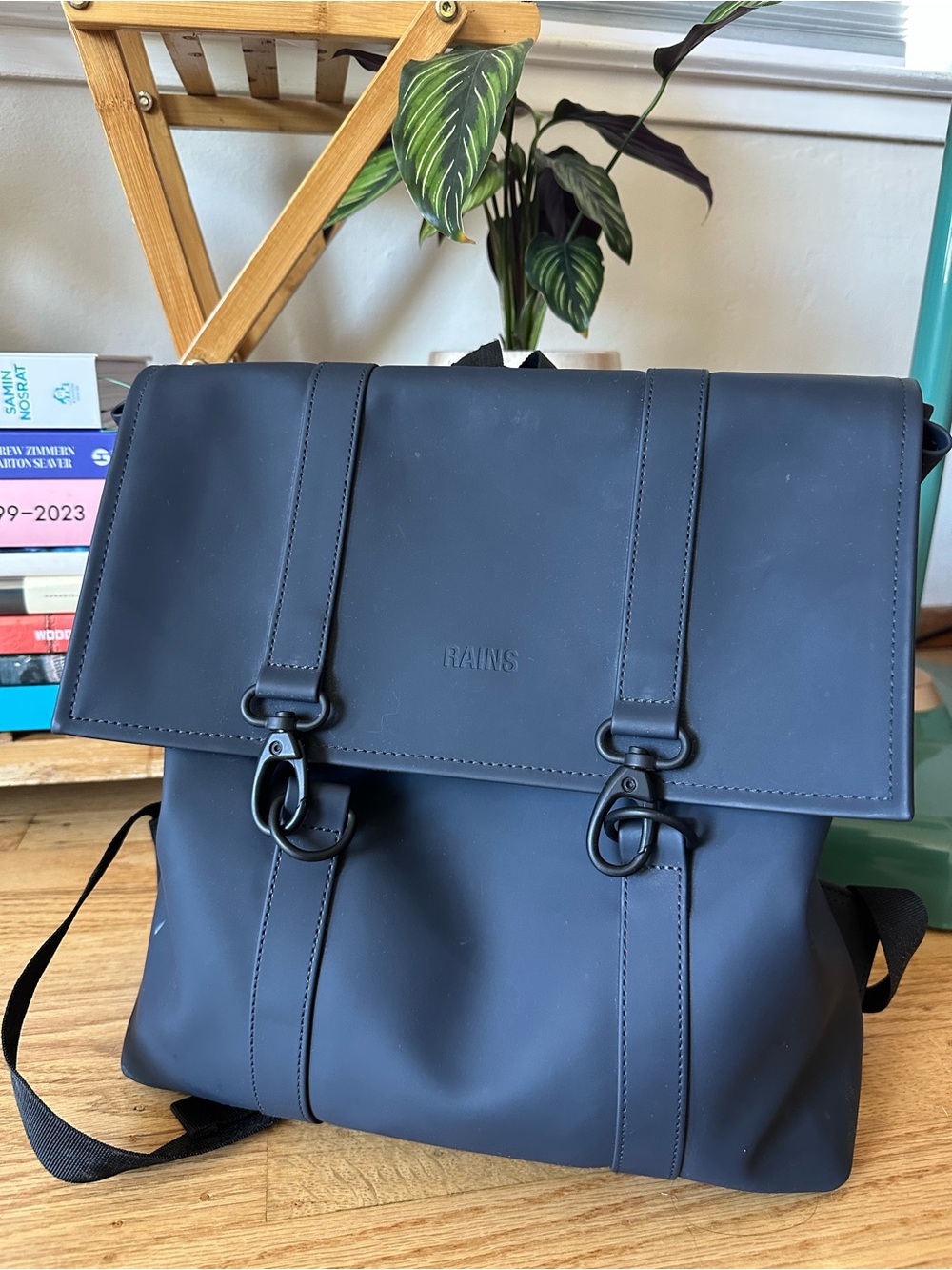 RAINS Waterproof MSN Bag Mini in Navy Blue